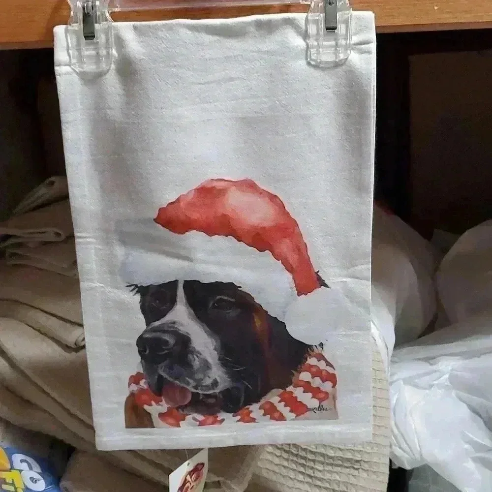 St Bernard kitchen towel